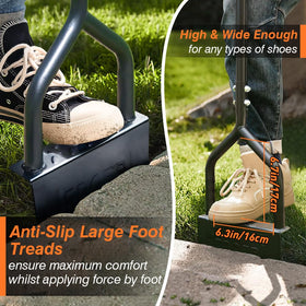 Colwelt anti-slip foot tread keeps depth steady during edging.