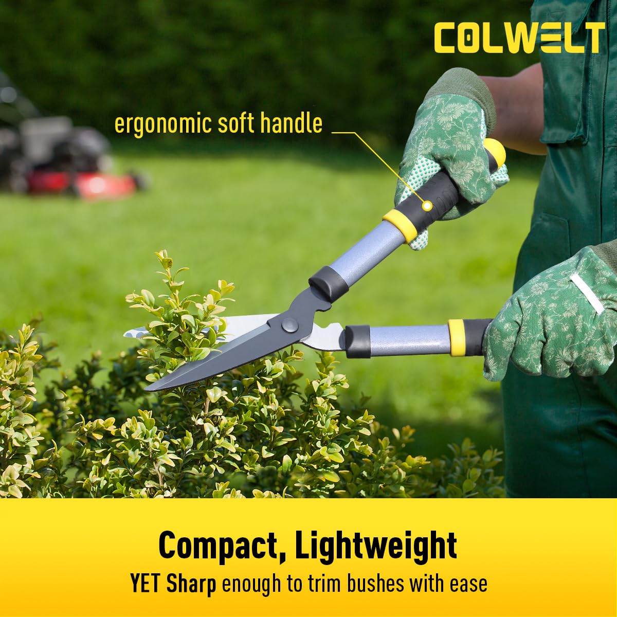 Colwelt carbon steel blades close-up with low-friction coating.