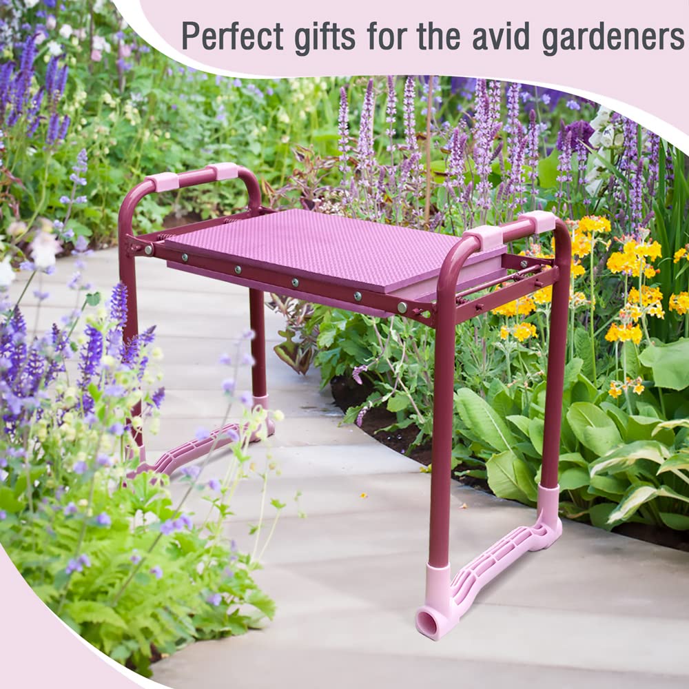 Colwelt kneeler in kneeling position with purple frame.