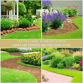 Colwelt Saw-Tooth Edger edge near dense turf for efficient cutting.