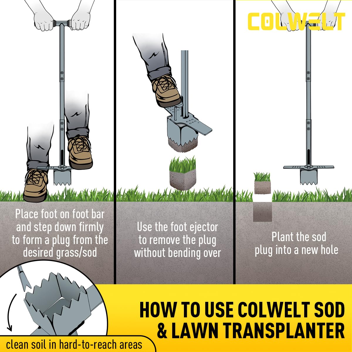 Colwelt suitable for warm-season grasses like Zoysia and Bermuda