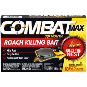 Combat Max 12 Month roach bait station for quick kill and lasting protection
