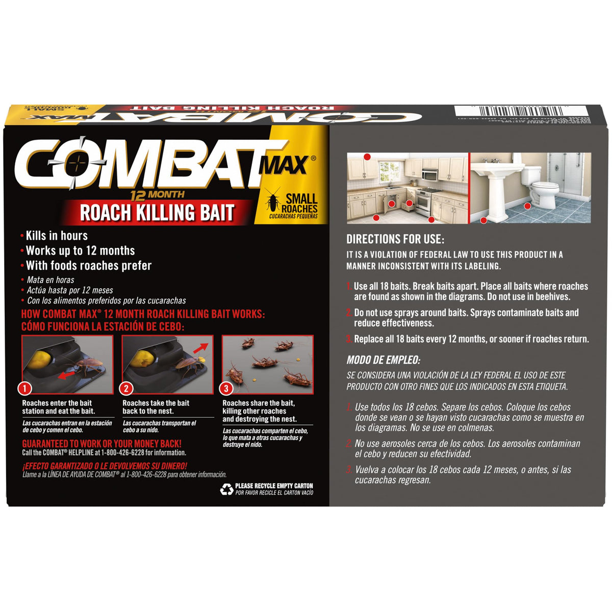 Combat Max child-resistant bait station keeps bait secure