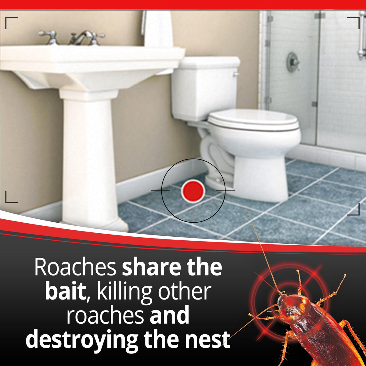 Combat Max roach-killing bait attracts pests to feed