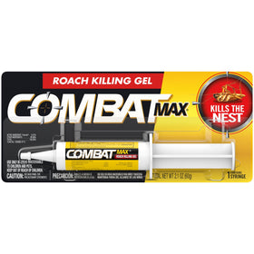 Combat Max Roach Killing Gel bottle front view for quick pest control at home.