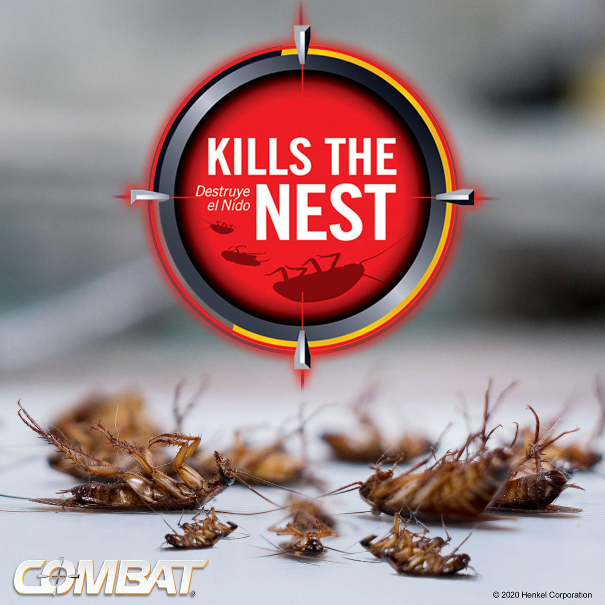 Combat Max Roach Killing Gel dab near roach traffic areas to attract pests.