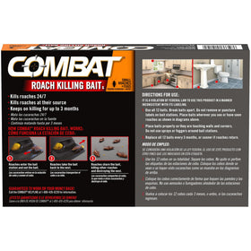 Combat Small Roach Killing Bait Stations kill roaches and limit reproduction in nests.