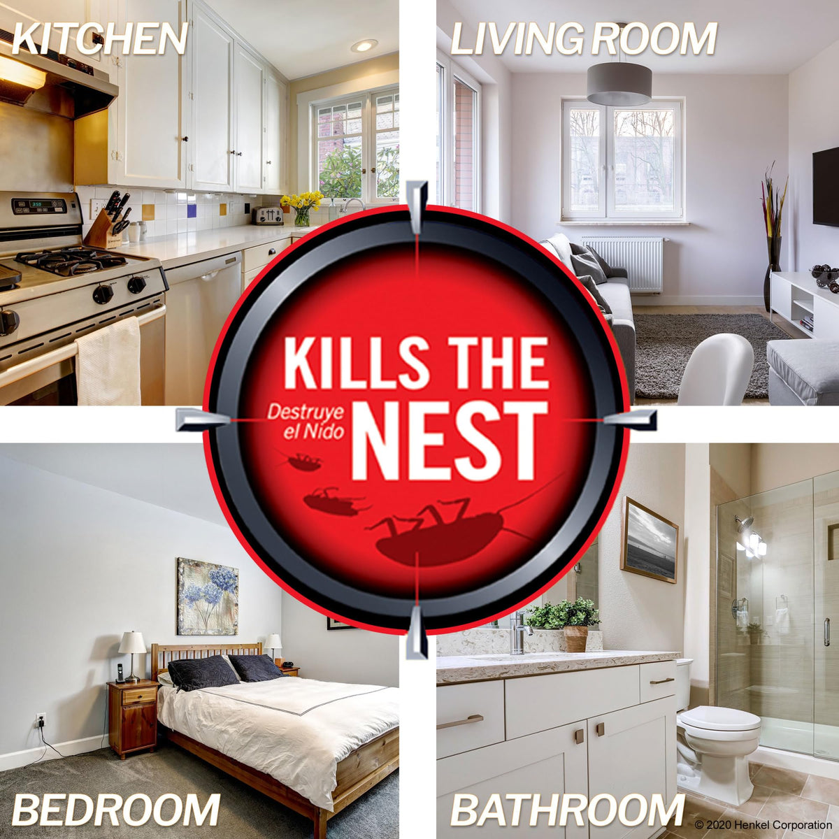 Combat Roach Killing Bait Stations near appliances provide protection around common hotspots.