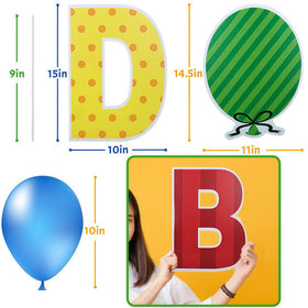 ComboJoy 15-inch tall signs create bold focal point in any celebration.