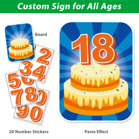 ComboJoy age number stickers digits ready to customize any milestone.