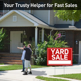 ComboJoy arrow signs 17x6 guide buyers toward your items clearly.