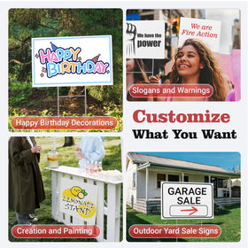 ComboJoy corrugated plastic sign material is lightweight and durable