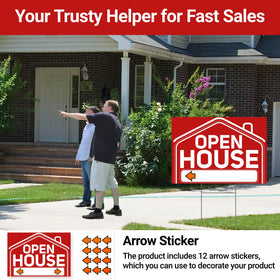 ComboJoy open house sign double-sided printing for visibility from both directions