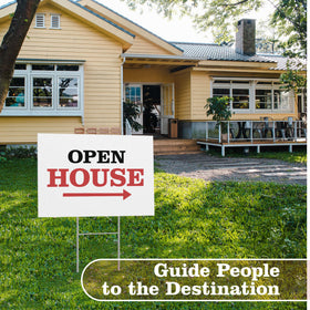 ComboJoy open house yard sign use for guiding visitors