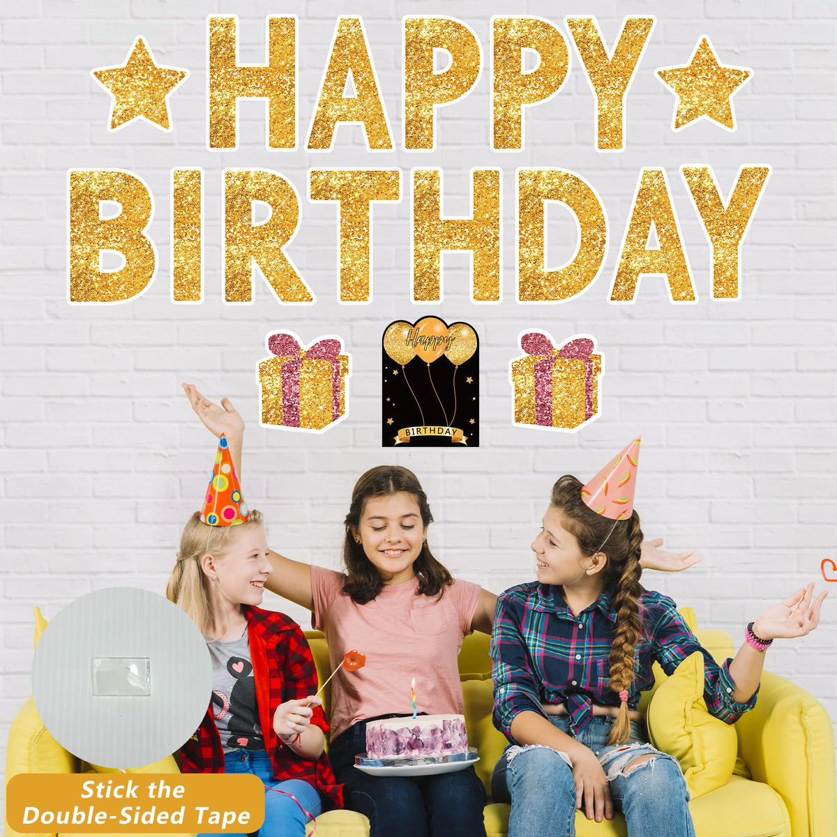ComboJoy 4mm polypropylene sign is sturdy and reusable for birthdays.