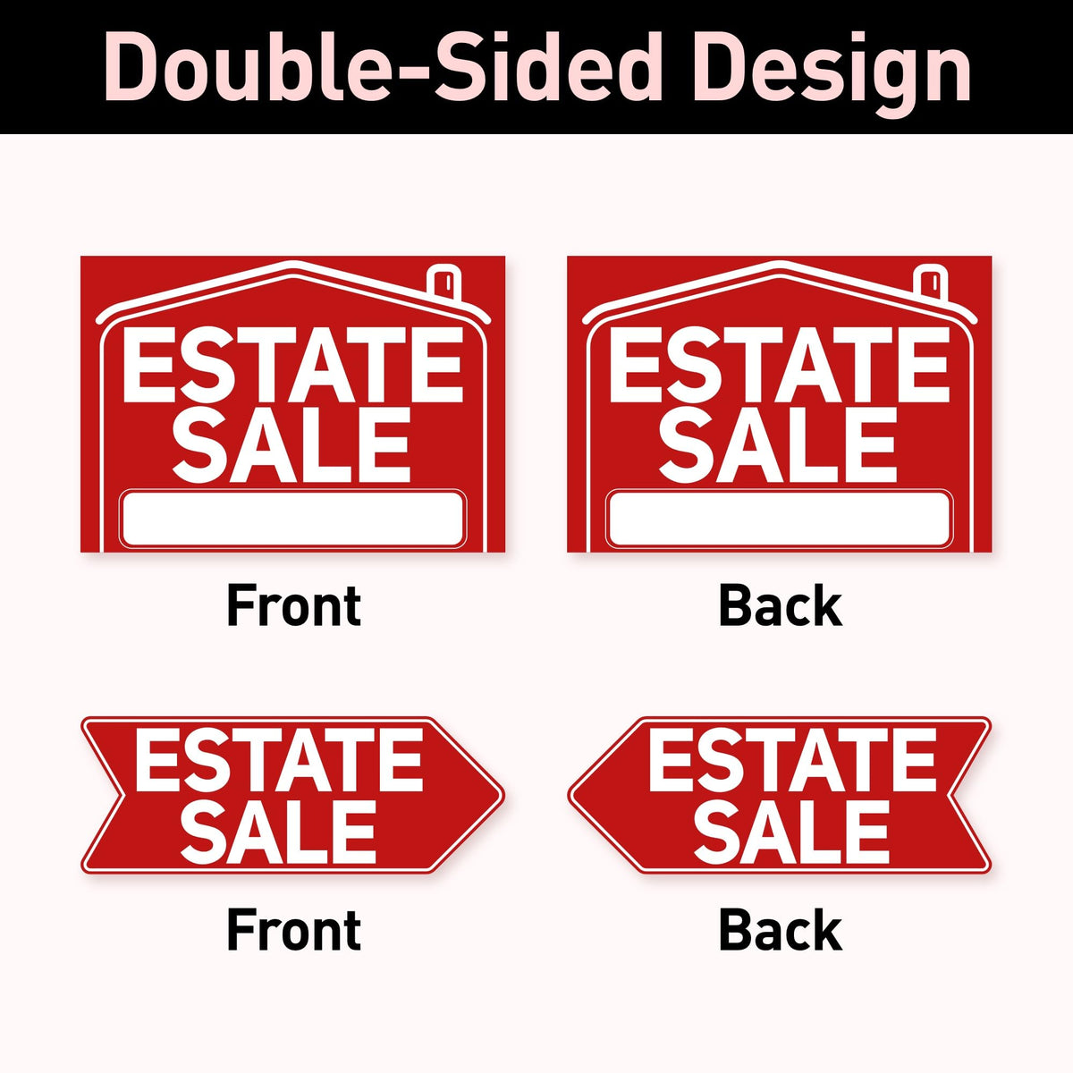 ComboJoy weatherproof signs resist fading for longer outdoor use.