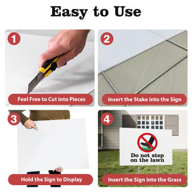 ComboJoy weatherproof yard sign designed for all-weather use