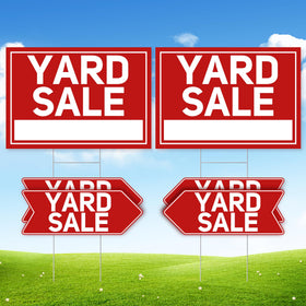 ComboJoy extra-large yard sale sign 24x16 double-sided for high visibility.