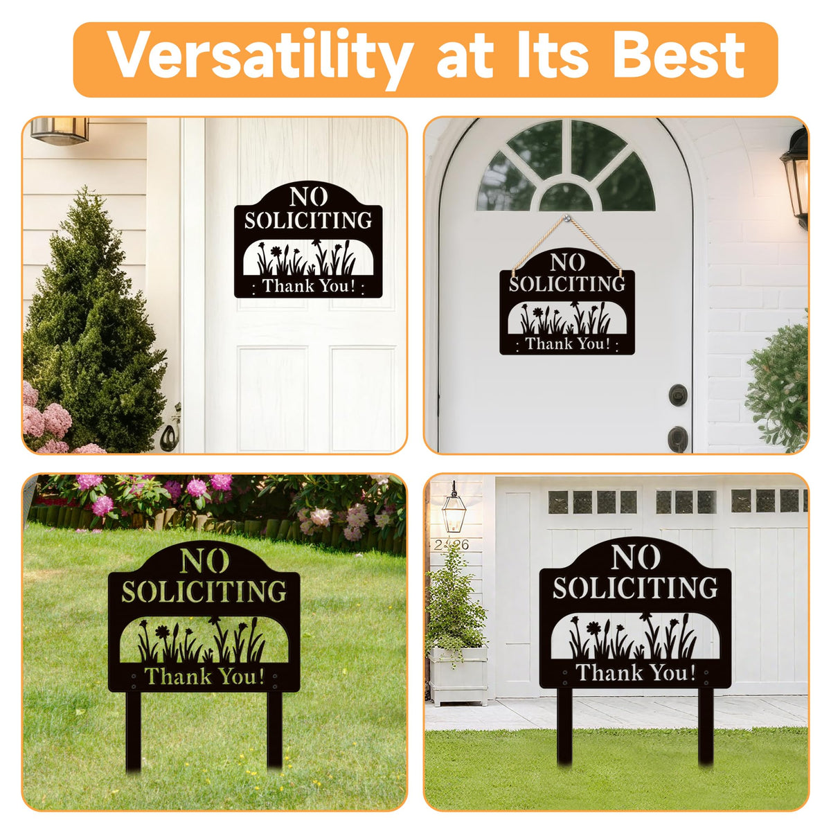 ComboJoy versatile installation supports stake, adhesive, or hanging setup.