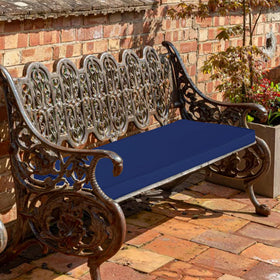 Comcaver color-fast navy cushion 48x18-3 resists fading with UV Shield.