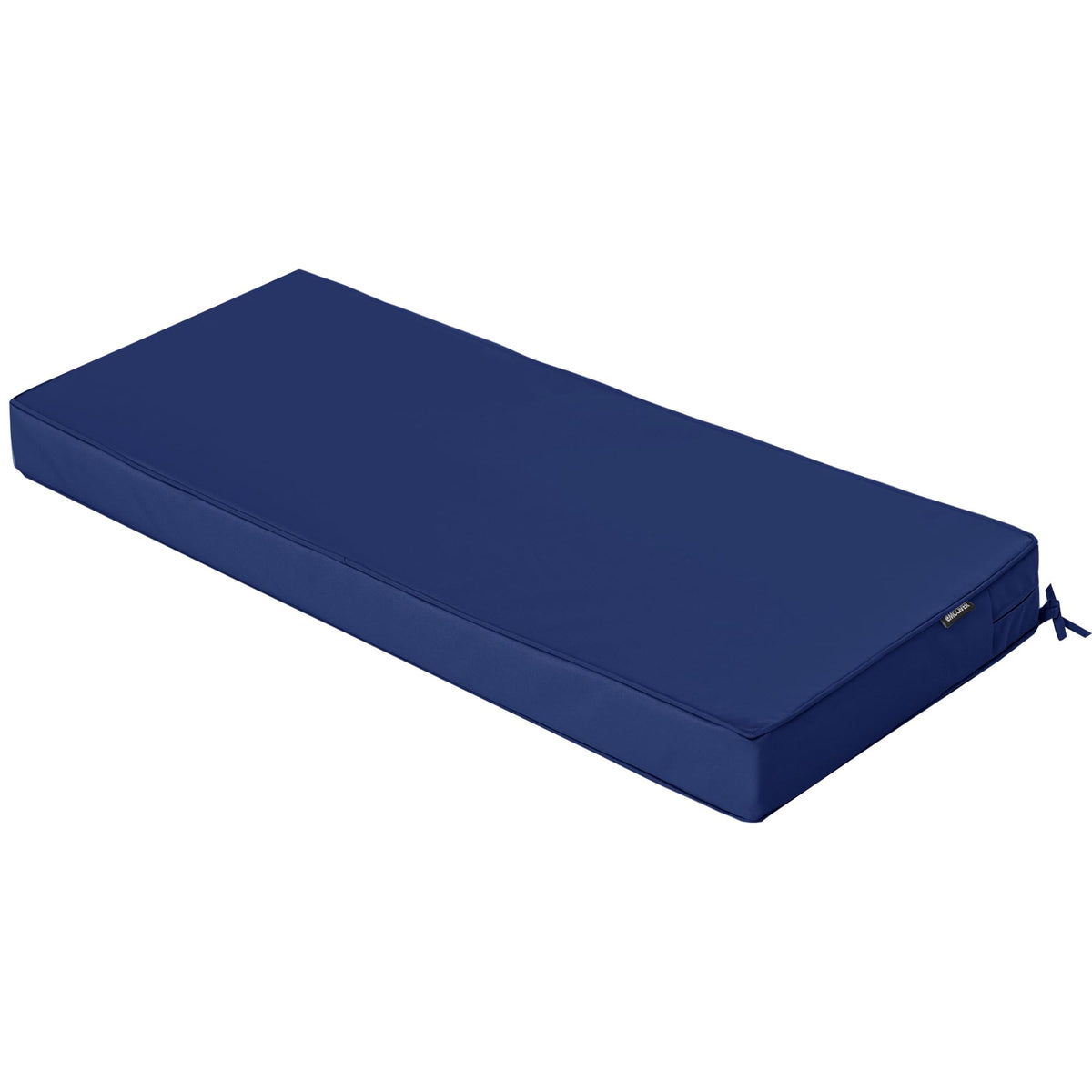 Comcaver outdoor bench cushion navy 48x18-3 keeps seating comfortable outdoors.