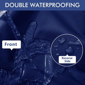 Comcaver waterproof fabric cushions protect against spills and rain for outdoor use