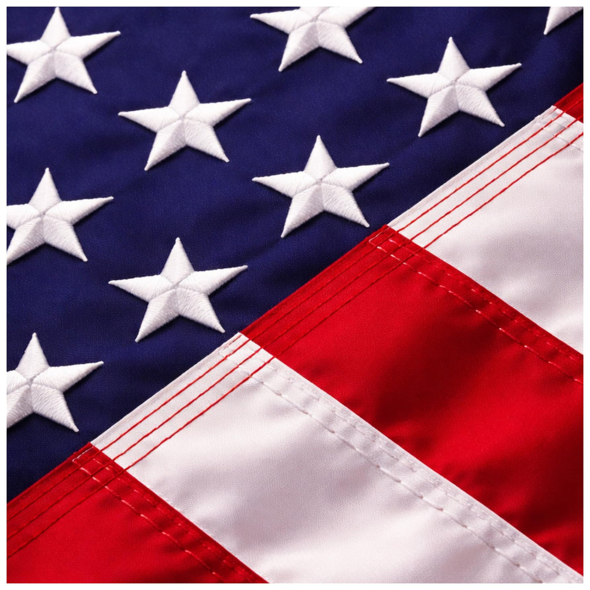 COMFY LIME 4x6 outdoor flag with embroidered stars for lasting, vivid display.