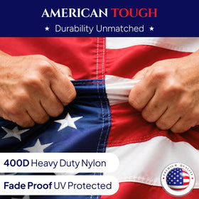COMFY LIME flag offers fade resistance for vibrant colors over time.
