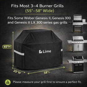 COMFY LIME Lime Grill Cover with UV coating helps prevent fading over time