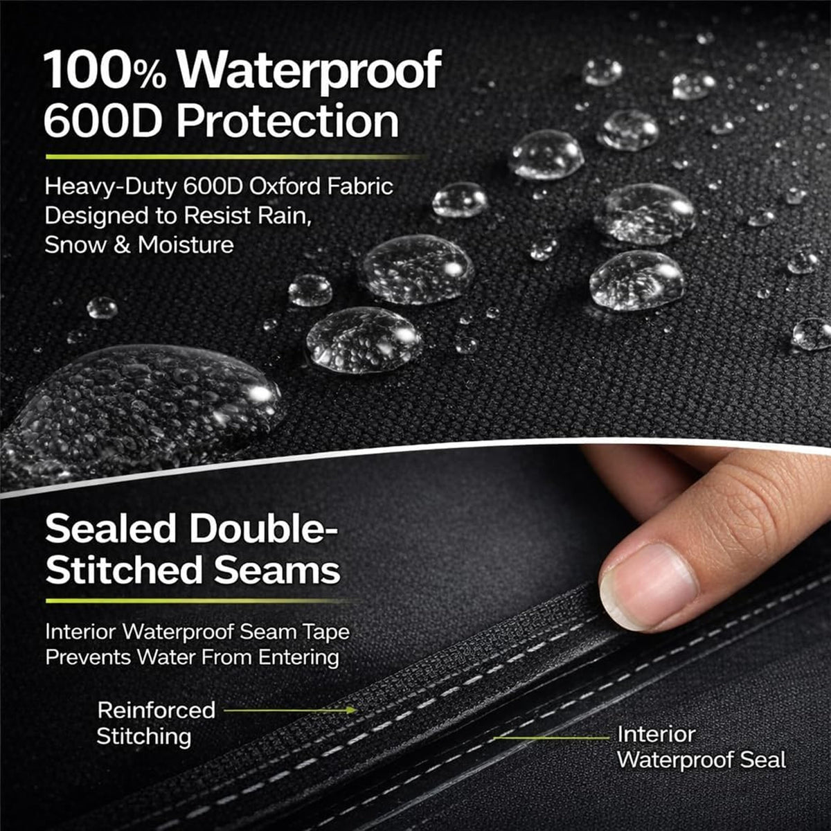 COMFY LIME Lime Grill Cover waterproof fabric shields the grill from moisture