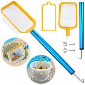ComfyKit 22.5in 2-in-1 pool skimmer net for quick surface cleaning.