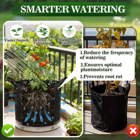 ComfyKit grow bags with reinforced handles for easy relocation