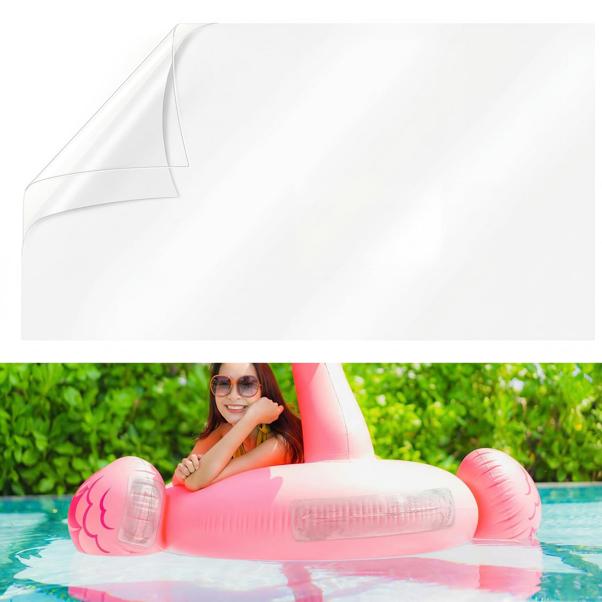 ComfyKit extra large pool liner patch shows cut-to-size flexibility for large repairs.