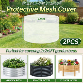 ComfyKit drawstring seal netting ensures a snug fit around raised beds.