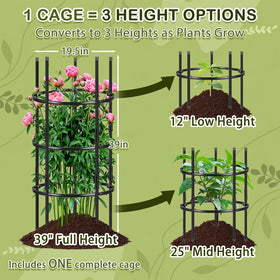 ComfyKit metal-core PVC stakes offer durable ground insertion for long-lasting garden structure.