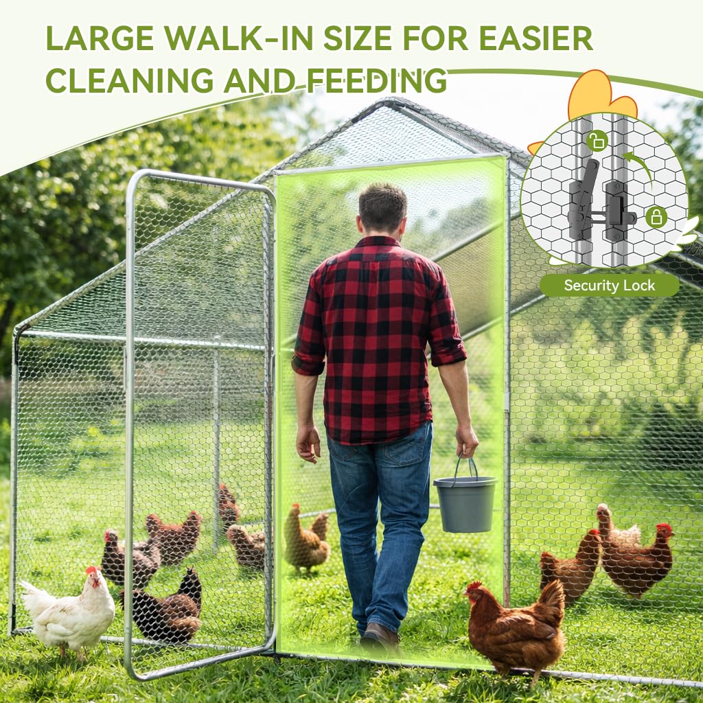 COMHOMA heavy-duty galvanized steel construction for year-round use.