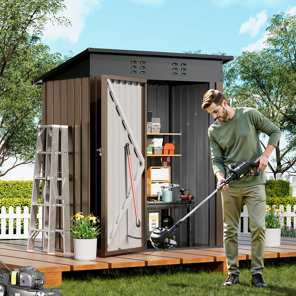 COMHOMA shed easy installation with labeled parts and guide