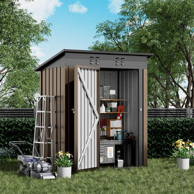 COMHOMA shed lockable door for secure tool storage and safety