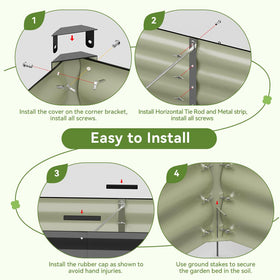 COMHOMA spacious bed for vegetables and herbs in compact spaces