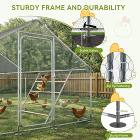 COMHOMA versatile enclosure suits hens, ducks, geese, quails, and rabbits.