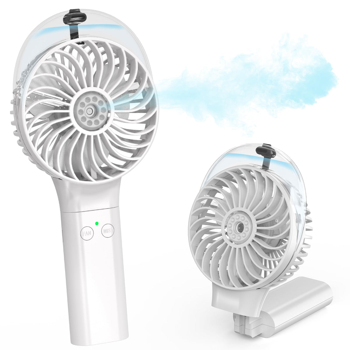 COMLIFE portable misting fan with nano mist for cooling on the go.