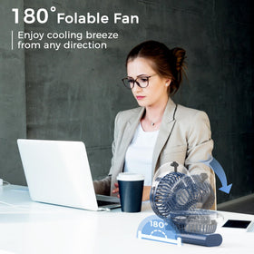 COMLIFE 3000mAh battery powers all-day cooling.