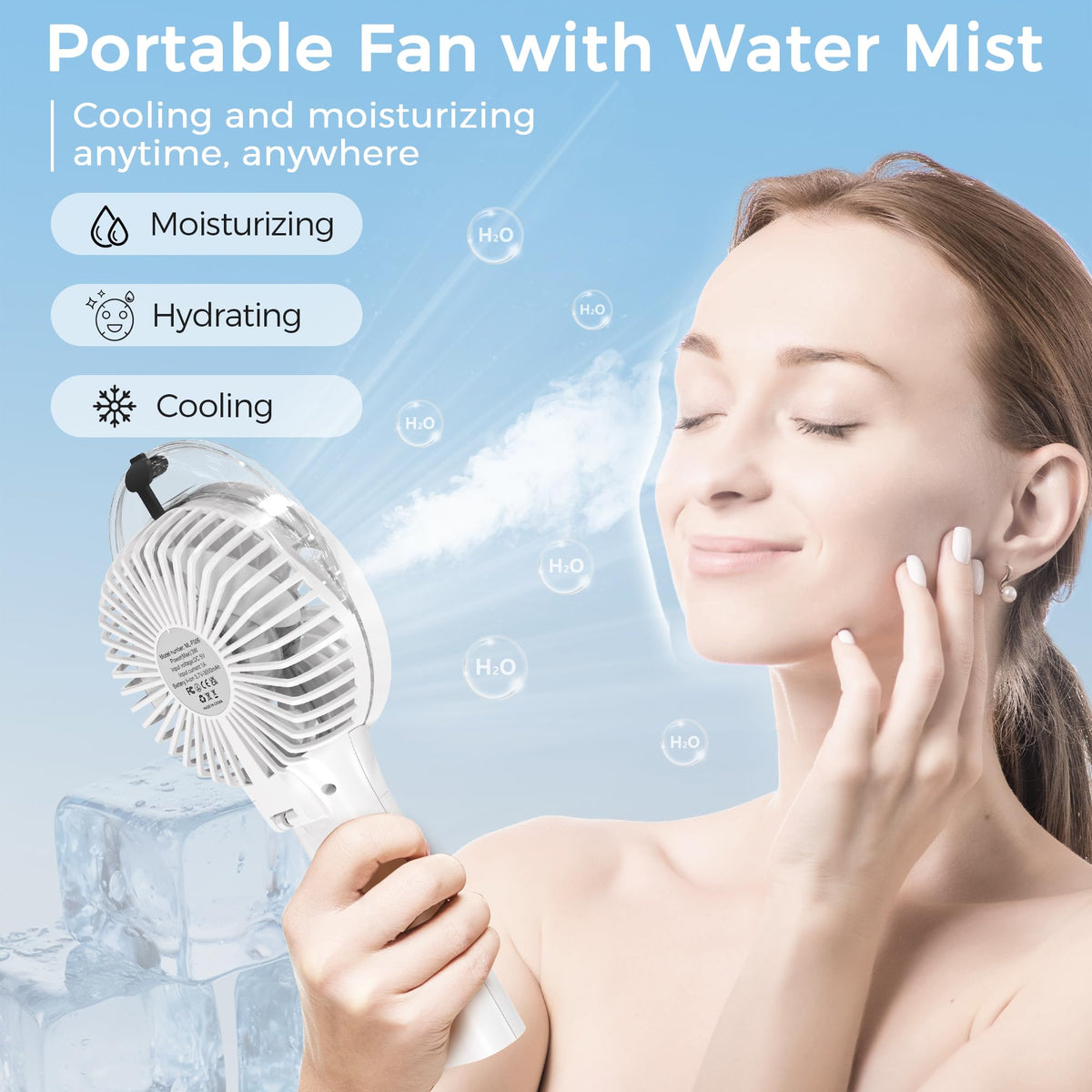 COMLIFE ultrasonic nano mist atomizer hydrates skin without makeup disruption.