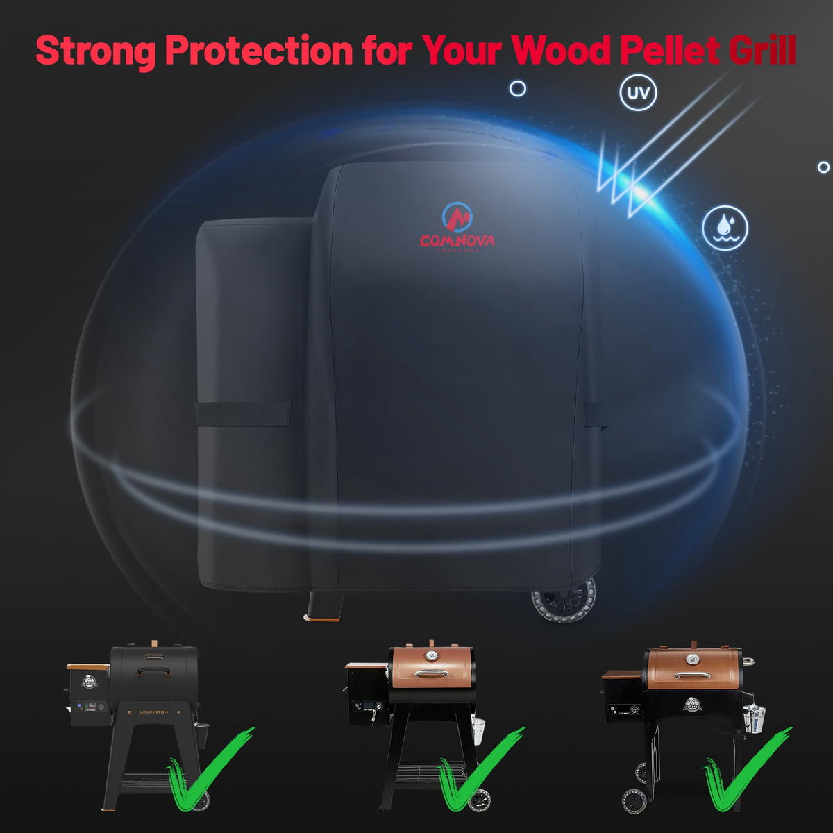 Comnova easy-clean surface dries quickly after rinsing.