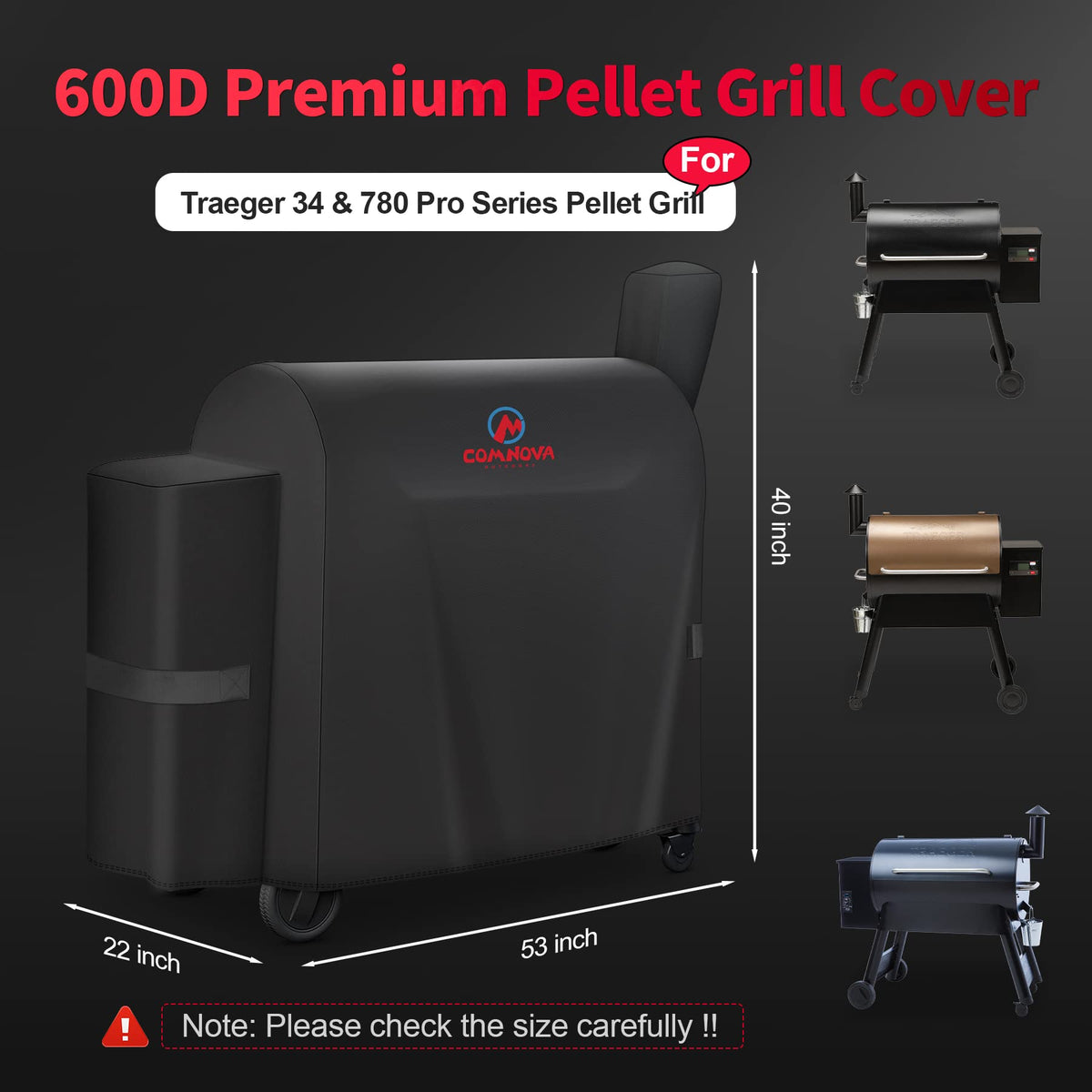 Comnova 600D fabric close-up shows durable, water repellent surface