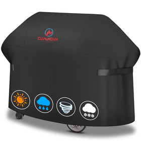 Comnova 65-inch grill cover on Weber Genesis 400 series for secure fit