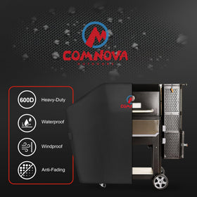 Quick-drying surface makes cleaning the Comnova grill cover easy after grilling.