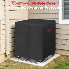 Comnova Outdoors all-weather protection keeps outdoor water storage tidy and covered.