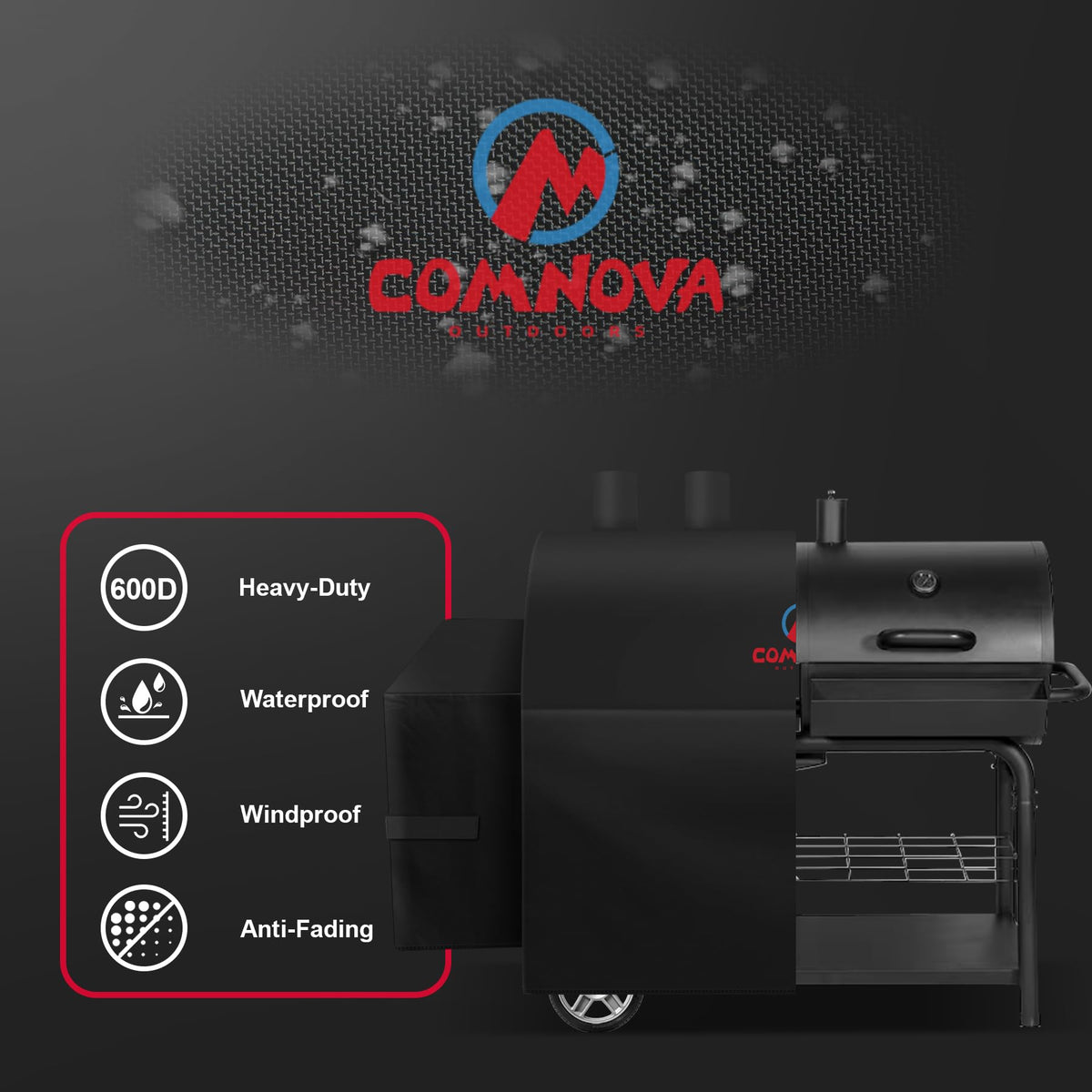 Comnova Outdoors cover on 5650 model for reliable dual-fuel protection