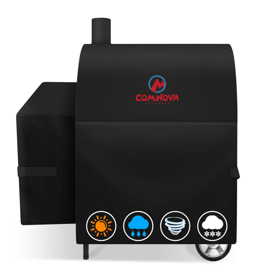 Comnova Outdoors grill cover fits Char Griller 2121 model with secure protection.